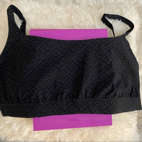 🎉 HOST PICK 🎉 🖤💜 FENDI x SKIMS Scoop Bralette - 2 Pack - BNIB ✨ - Picture 12 of 16